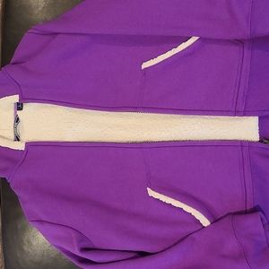 Girls Lands End Zipper Sweatshirt with Hoodie - Size 14